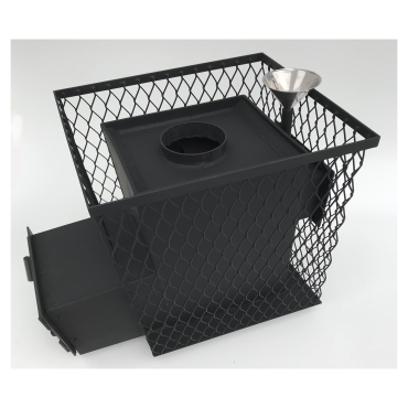 Печь банная, сетка для камней 4 стороны + духовка 20-25 /куб